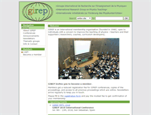 Tablet Screenshot of girep.org